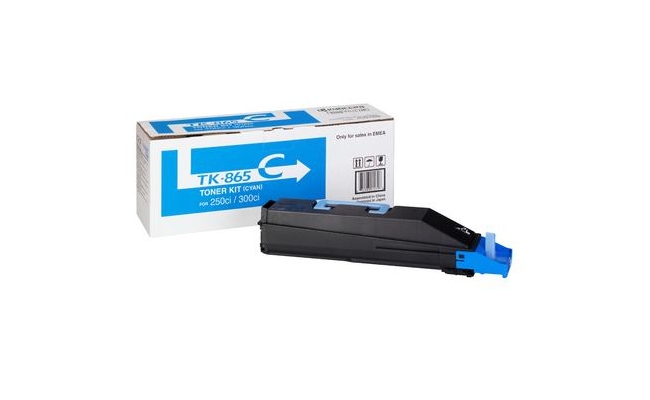 Toner Original Kyocera Cyan, TK-865C, pentru TASKalfa 250CI|300CI, 12K,...