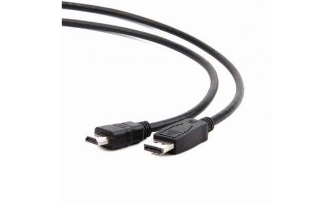 Cablu Video SPACER Adaptor DisplayPort (T) la HDMI (T), 4K, 1.8m, Negru