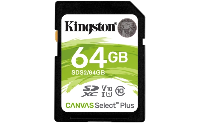 Card de Memorie SD Kingston Canvas Select Plus 64GB, Class 10