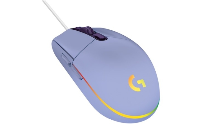 Mouse gaming Logitech G102 Lightsync, USB, violet