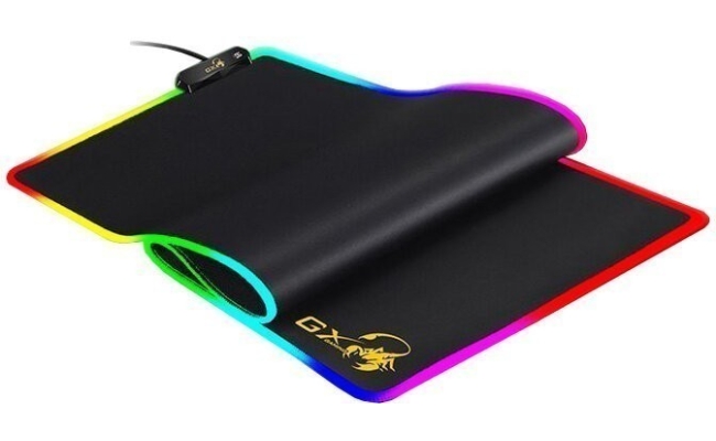 Mouse PAD GENIUS, "GX-Pad 800S RGB", gaming , cu led, cauciuc si material...