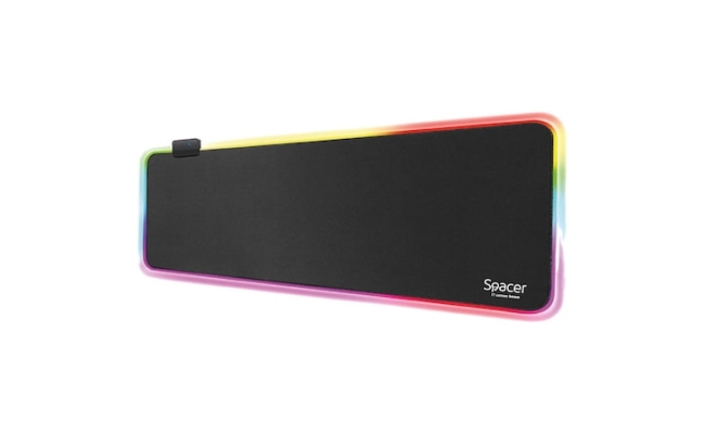 MousePAD RGB Spacer Gaming SP-PAD-GAME-RGB-B, negru