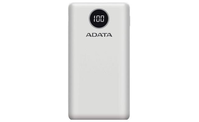 Power bank Adata 20000mAh, Quick Charge 3.0 + PD 18W, 2 x USB & 1 x USB-C...