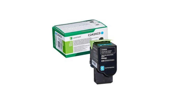 Toner Lexmark C242XC0, cyan, 3.5k, Return programme C2425dw / C2535dw /...