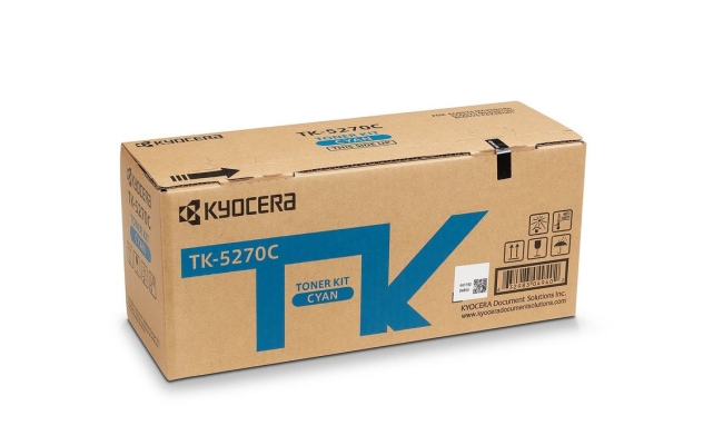 Toner Original Kyocera Cyan, TK-5270C, pentru ECOSYS M6230|M6630, 6K, incl.TV...