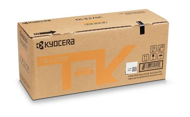 Toner Original Kyocera Yellow, TK-5270Y, pentru ECOSYS M6230|M6630, 6K,...