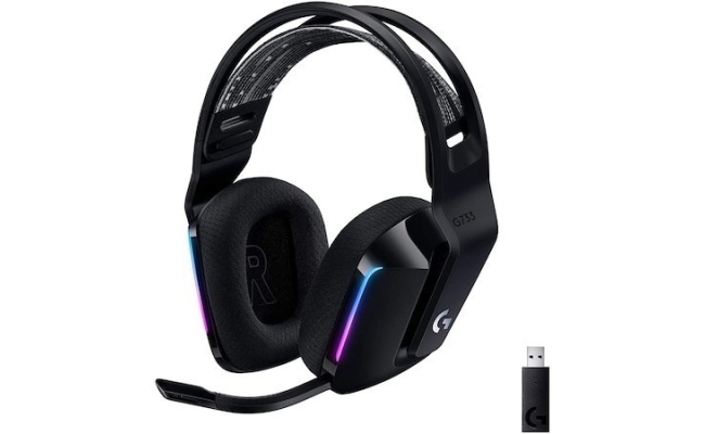 Casti gaming Logitech G733 wireless, negru (981-000864)