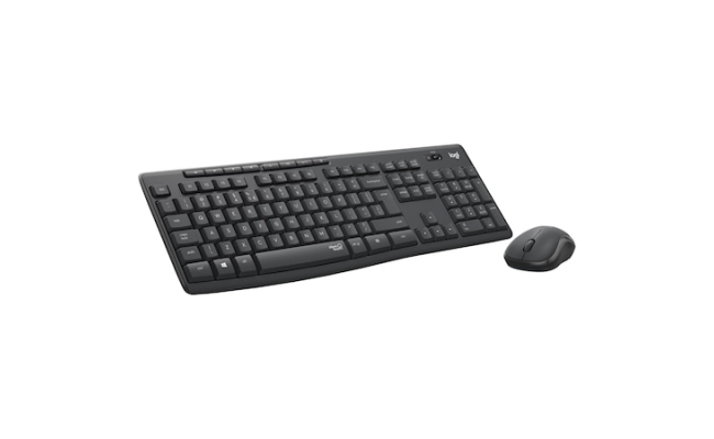 Kit wireless tastatura si mouse Logitech MK295 Silent Graphite (920-009800)