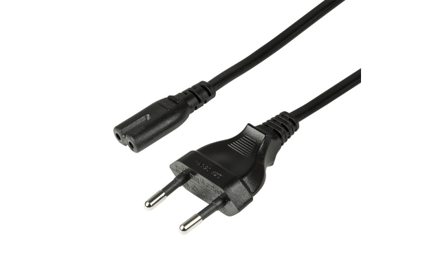 Cablu alimentare Logilink CP145, 3m, intrare Euro plug, iesire C7, 10A, negru