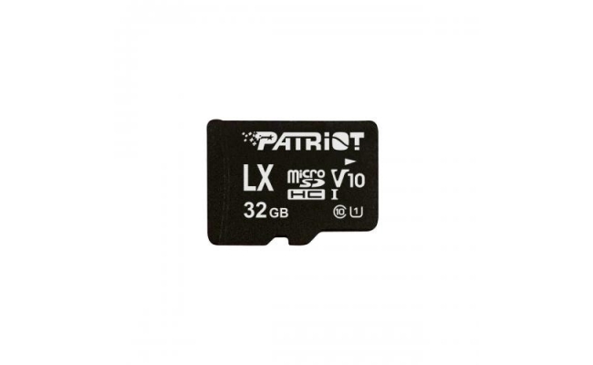 Card MicroSD PATRIOT, 32 GB, MicroSDHC, clasa 10, standard UHS-I U1