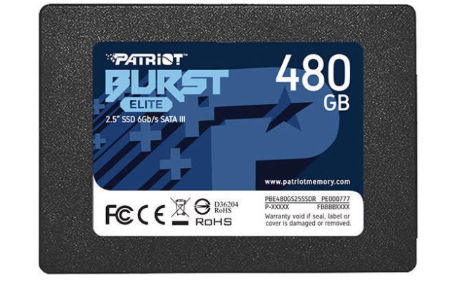 SSD Patriot Burst Elite, 480GB, SATA III (PBE480GS25SSDR)