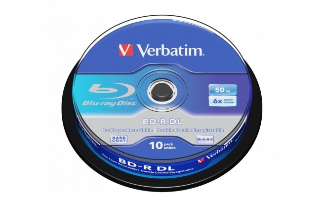 BLANCURI  Verbatim BD-R VERBATIM DL 6X 50GB WHITE BLUE 10SP, "43746"