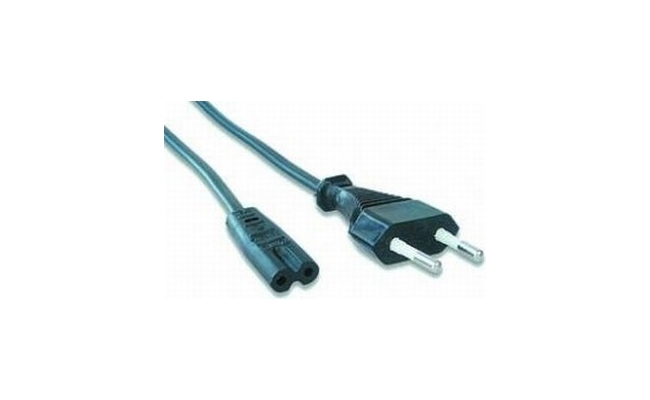 Cablu alimentare Gembird PC-184/2, 1.8m, Euro plug - C7, negru