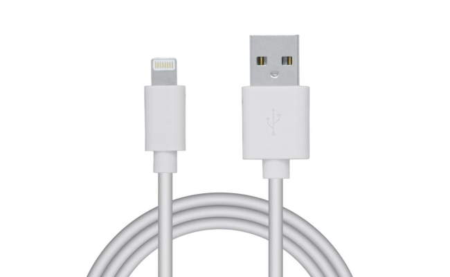 Cablu alimentare si date SPACER 1.8m, Alb, USB 2.0 (T) la Lightning (T)