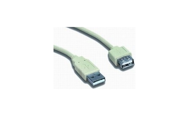 Cablu USB 2.0 Prelungitor Gembird 0.75m Alb