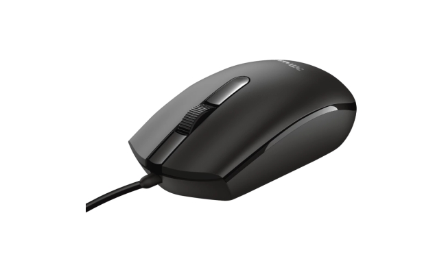 Mouse Trust Basi, cu fir, negru (TR-24271)