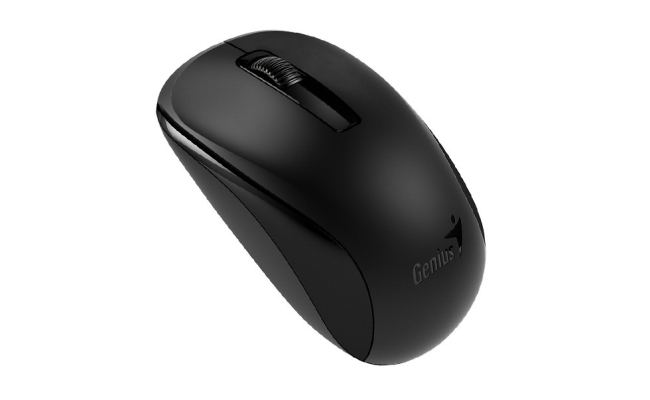 Mouse wireless Genius NX-7005 - Negru, Design ergonomic, 1200 DPI