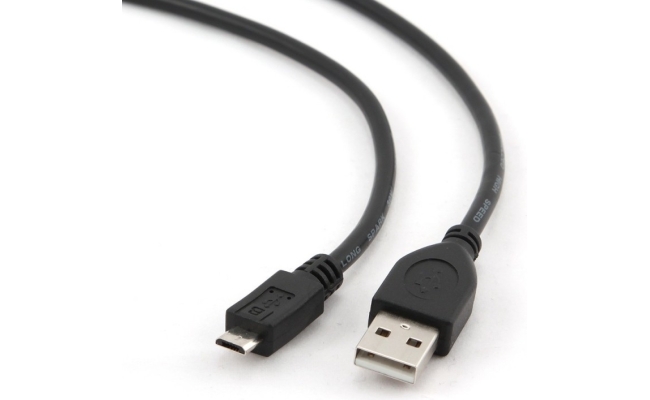 Cablu Gembird CCP-mUSB2-AMBM-0.5M Negru 0.5m USB 2.0 (T) la Micro-USB 2.0 (T)