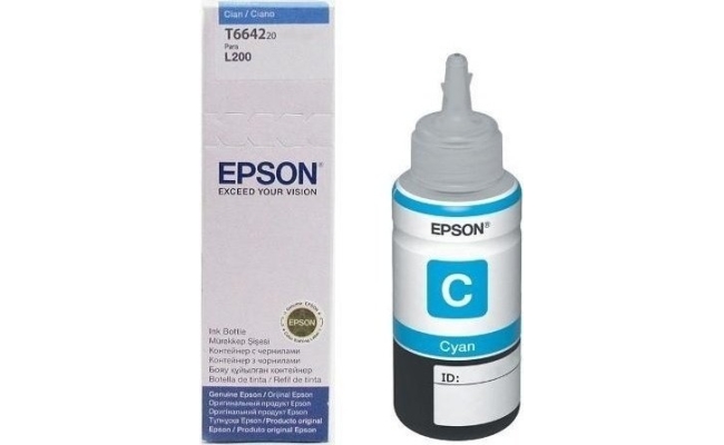 Cartus cerneala Epson T6642 cyan, 70ml, compatibil CISS L100, L110, L200,...