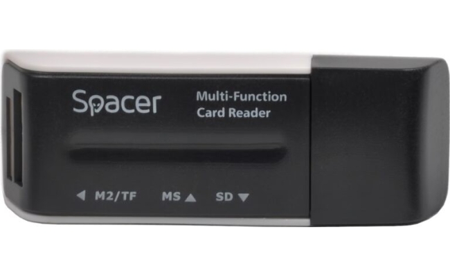 Cititor carduri extern SPACER SPCR-658 - USB 2.0, compatibil SD, microSD, MS, M2