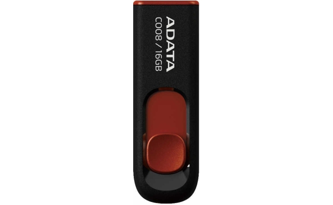 Memorie USB Flash Drive ADATA C008, 16GB, USB 2.0, negru