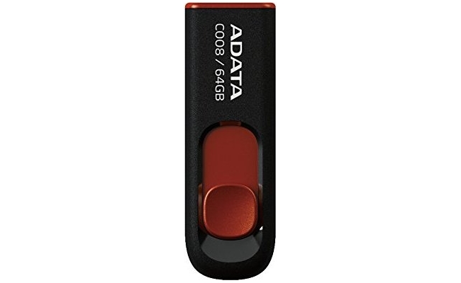 Memorie USB Flash Drive ADATA C008, 64GB, USB 2.0, negru