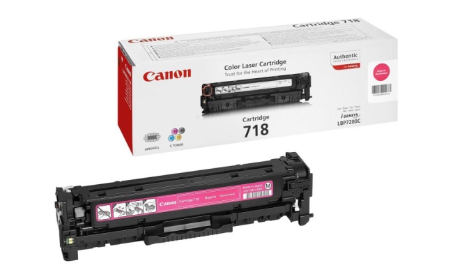 Toner Canon CRG718M, magenta, capacitate 2900 pagini, pentru LBP-7200Cdn