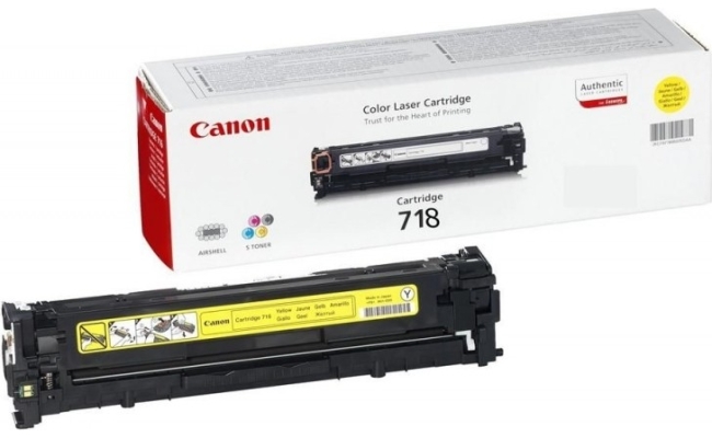 Toner Canon CRG718Y, yellow, capacitate 2900 pagini, pentru LBP-7200Cdn