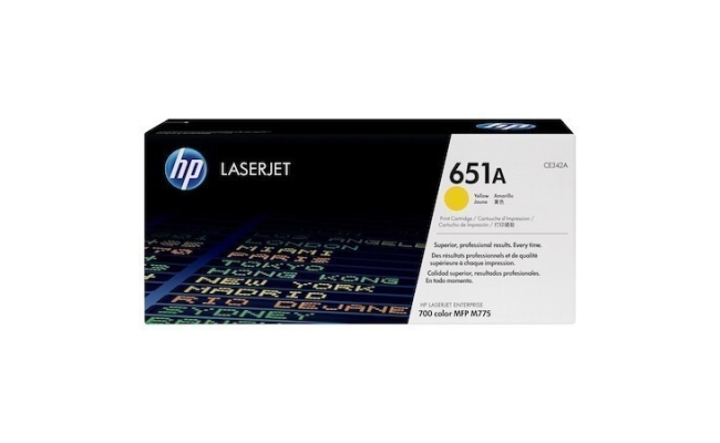 Toner HP CE342A yellow NR.651 16K ORIGINAL, HP LaserJet Enterprise700 MFP...