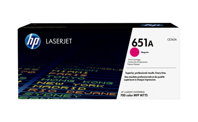 Toner HP CE343A MAGENTA NR.651, 16K ORIGINAL, HP LaserJet Enterprise700 MFP...