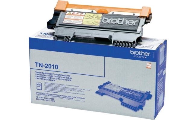 Toner Original Brother Black, TN2010, pentru HL-2130|2135|DCP-7055|7057, 1K,...