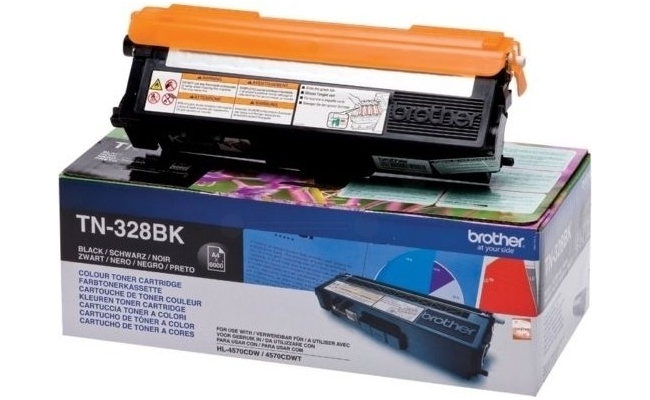 Toner Original Brother Black, TN328BK, pentru HL-4570|MFC-9970|9270, 6K,...