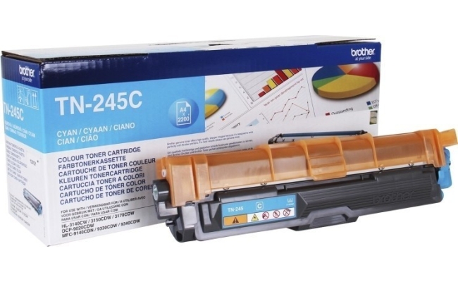 Toner Original Brother Cyan, TN245C, pentru HL-3140|3170|DCP-9010|9120|9320,...