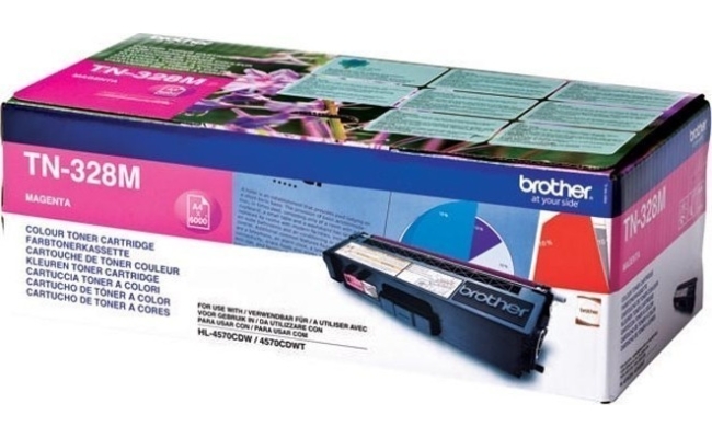 Toner Original Brother Magenta, TN328M, pentru HL-4570|MFC-9970|9270, 6K,...