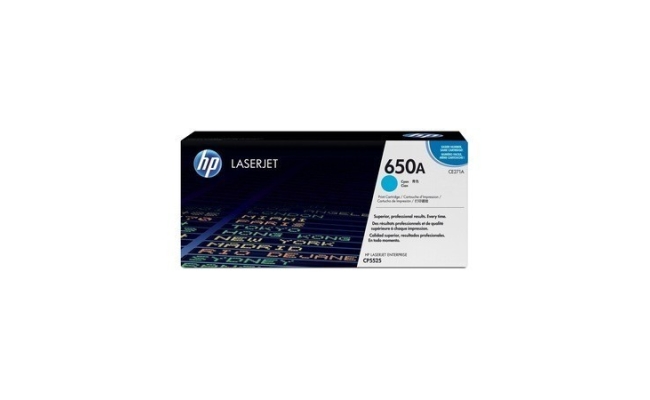 Toner Original HP Cyan, nr.650A, pentru Color LaserJet CP5525|M750, 15K,...