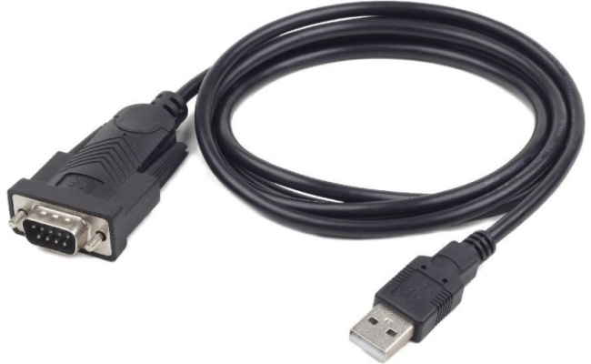 Cablu Adaptor Gembird USB 2.0 la Serial DB9M (RS232), Negru, 1.5m