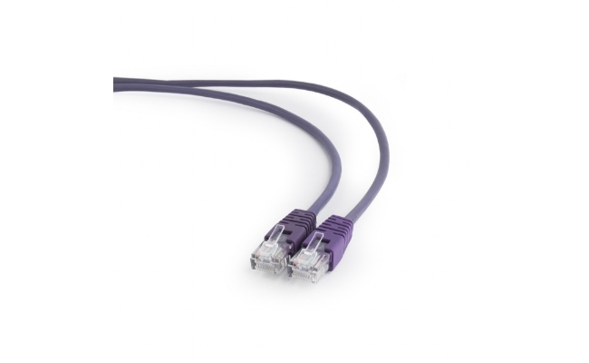 Cablu Patch UTP GEMBIRD Cat5e, 0.25m, Violet, AWG26, PP12-0.25M/V