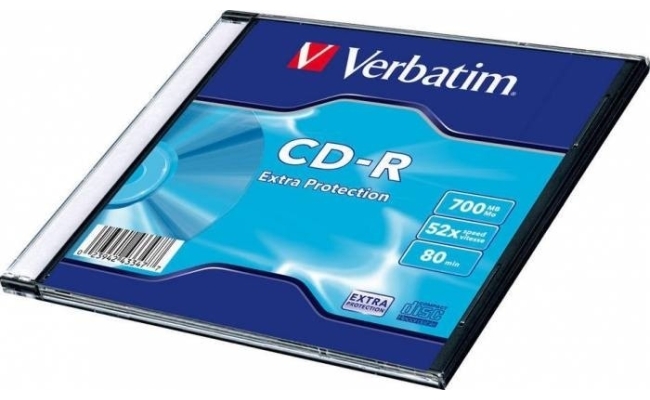 CD-R VERBATIM 700MB, 80min, viteza 52x, 1 buc, carcasa