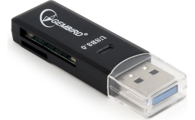 Cititor Carduri extern Gembird UHB-CR3-01, USB 3.0, Negru - Transfer rapid...