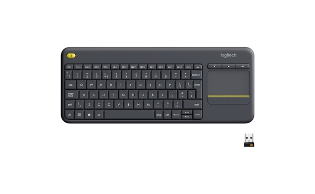 Tastatură wireless Logitech K400 Plus cu Touchpad, negru