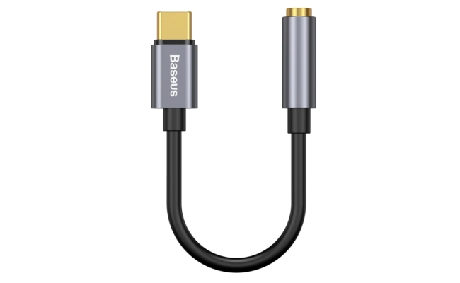 Cablu Adaptor Baseus CATL54-0G, USB Type-C (T) la 1 x Jack 3.5mm (M), lungime...