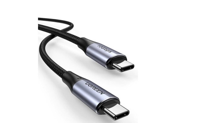 Cablu Ugreen US355 - Alimentare & Date, Fast Charging 100W, USB-C la USB-C,...