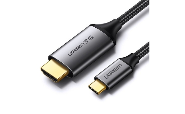 Cablu video Ugreen MM142 USB Type-C (T) la HDMI (T), 1.5m, negru