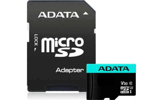 Card de Memorie MicroSD ADATA 256GB, Adaptor SD, Class 10