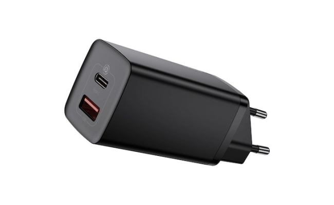 Incarcator retea Baseus GaN2 Lite CCGAN2L-B01, Quick Charge 65W, negru