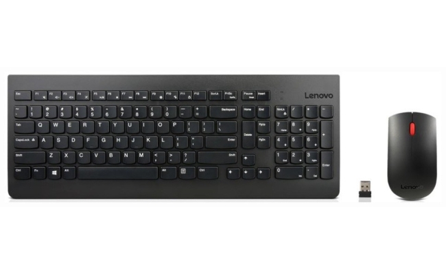 Kit Tastatura si mouse Lenovo Essential Wireless, negru