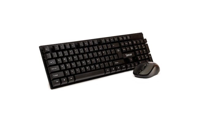 Kit Tastatura si Mouse Spacer SPDS-1100 Wireless Negru