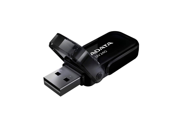 Memorie USB Flash Drive ADATA 64GB, UV240, USB 2.0, Negru