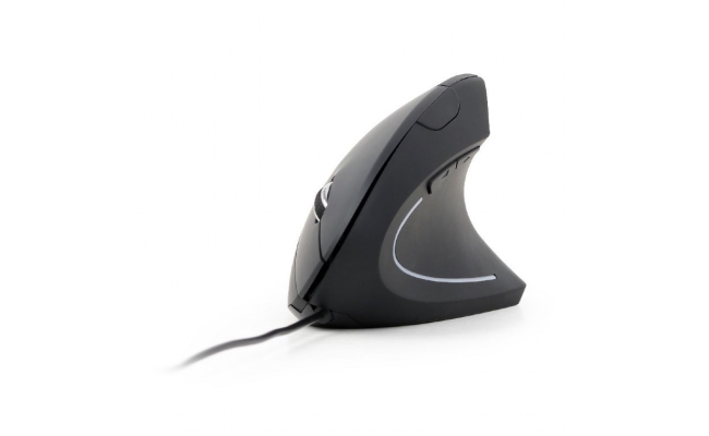 Mouse Gembird MUS-ERGO-01, optic, 3200 dpi, ergonomic, negru