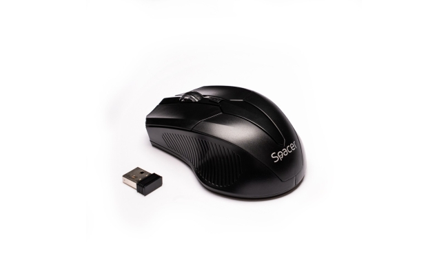 Mouse Spacer SPMO-W02 wireless, negru